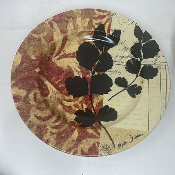 Cypress Home Dessert Salad Side Plates Botanical Garden Signed Matina Thedision - Picture 6 of 11